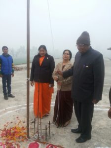 Unfurling the National Flag