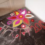 Rangoli by students